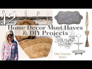 12 Home Decor Must Haves & DIY Projects! Some FREE!