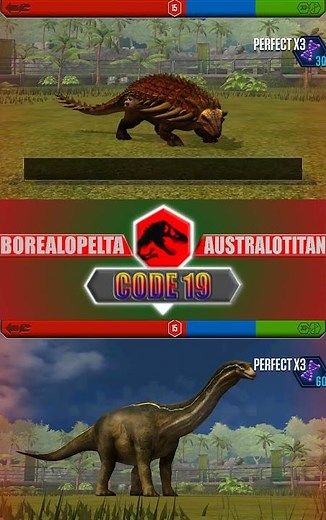 BOREALOPELTA VS AUSTRALOTITAN | JURASSIC WORLD THE GAME