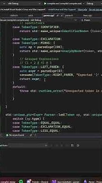 Writing a Parser in C++ (The led Function) #computerscience #coding #compiler #cpp