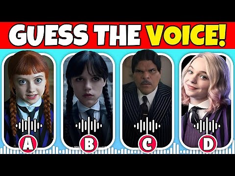 Guess The Wednesday season 2 Characters by Their VOICE! (WEDNESDAY ADDAMS, GOMEZ ADDAMS & MORE!)