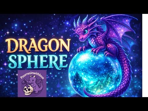 STUNNING DRAGON SPHERE watch me create this beautiful resin piece 🪩🪩🪩🪩🐉🐲‪@Resinersofficial‬ #resiners