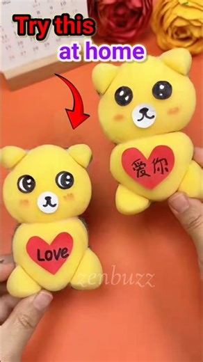 Teddy Bear Craft for Kids | Cute Soft Toy Making Using Simple Materials | Easy Handmade Soft Toy