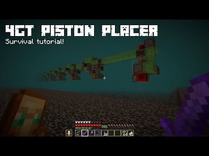 How to Build the Fastest Piston Placer in Minecraft! (18,000/hour)