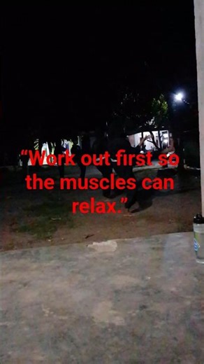 olah raga dulu biar otot lemas