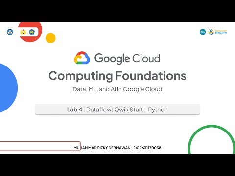 Lab 4 - Dataflow: Qwik Start - Python | Google Cloud Computing Foundations