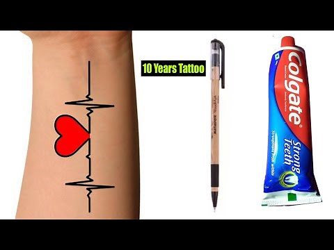 How to make tattoo at home | Diy tattoo with pen