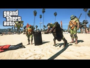 TEENAGE MUTANT NINJA TURTLES, A FLIPPING GOOD TIME!! (GTA 5 PC MODS)
