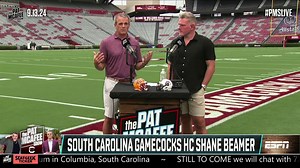 “I am excited about his future here at Carolina as our quarterback.” Shane Beamer talks about the transition from Spencer Rattler to redshirt freshman LaNorris Sellers on the Pat McAfee Show ✍️ 🤝 South Carolina Gamecocks | College Football on ESPN