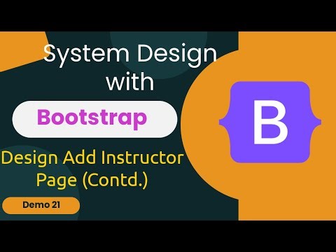 Designing UI of a web application using Bootstrap - Demo 21
