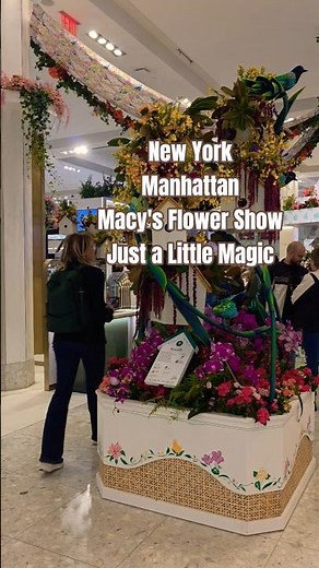 New York.Manhattan.Macy’s#macys#macysflowershow #manhattannyc#nycvibes#nyclife#nyciconic#springinnyc