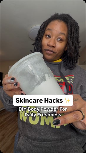 Dani Hammonds | MadeByD on Instagram: "Here’s how I make a DIY Body Powder I keep on hand for daily freshness. I use this after the workouts, after showers, and on hot days to stay dry and comfortable. It helps absorb odor, moisture, and excess oil — simple, effective, and talc-free 😏 ⭐️ DIY Body Powder Recipe: • Baking soda • Cornstarch • Arrowroot powder • Essential oils of choice (I like lavender + tea tree) Mix well and store in a clean jar. Use anywhere you want to stay fresh and dry. 🩵 S
