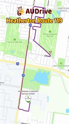 VicRoads Heatherton Driving Test Route #119 - Animated Guide | AuDrive