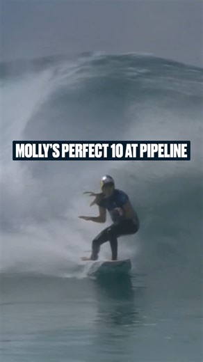 44K views · 541 reactions | History in the making! ✅ This year, #MollyPicklum locked in the first perfect  at Pipeline for the women on tour. #WSLChampionshipTour | World Surf League | Facebook
