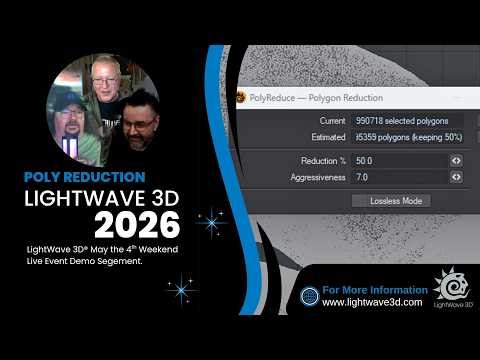 Lightwave 3D May 4th Live Event Polygon Reduction