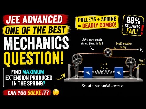 99% STUDENTS FAIL! Find Maximum Extension of Spring