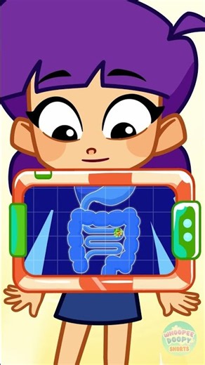 Where Does Your Food Go? 🍓😲 A Trip Inside the Body #kids #cartoons