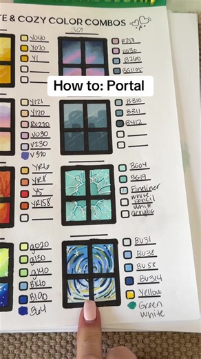 Fun way to do a window background! #coloring #coloringtutorial