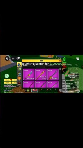 Is Bisento worth 1 million berries🤔 #roblox #bloxfruits #sword