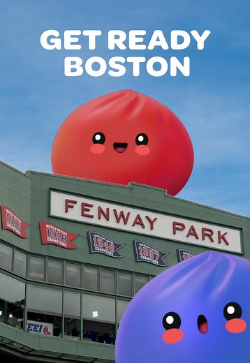 Boston Red Sox glitter dumpling mystery squishy toy