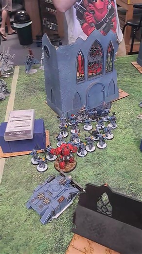 40k Battle Space Wolves Turn 1 Movement - Wolves throw caution to the wind and advance