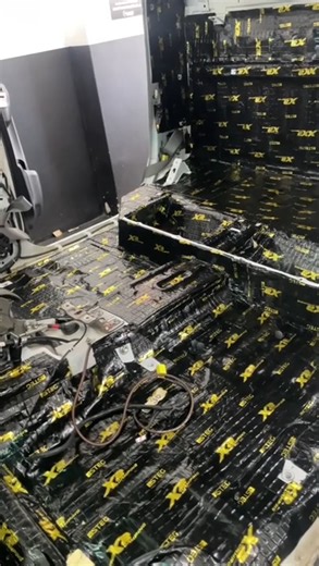 This one was a full-on transformation 🙌🔊 We gave the entire interior some serious sound deadening—no more rattles, just a smooth, quiet ride. We also added a touchscreen radio upgrade and got the factory reverse cam working perfectly on the new screen. | Soundmatch