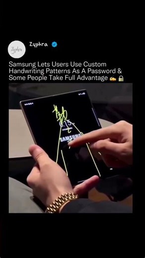 This Lock Screen Uses Handwriting Password #mobilesecurity #DeviceSecurity #shorts