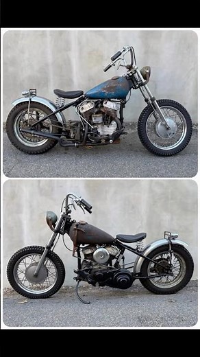 1946 Vintage Harley-Davidson WL 45 Flathead 3 speed tank shift bobber Trog AMCA. Antique motorcycle