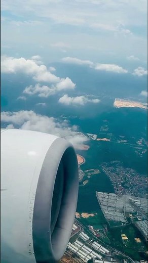 Airplane Window View Amazing | Sunset Above the Clouds #airplane #cargoplane