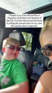 Cooper is autistic and has an additional diagnosis of childhood apraxia of speech. When you have apraxia of speech, the messages do not get through correctly due to brain damage. You might not be able to move your lips or tongue the right way to say sounds. Sometimes, you might not be able to speak at all. This can be so frustrating for him. And he tries so hard. We practiced ‘sup’ for a few minutes and i would say he was able to say it correctly 5 times. The other 25 or 30 he was unable to make