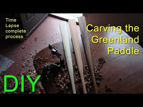 Make your own Greenland paddle time lapse DIY