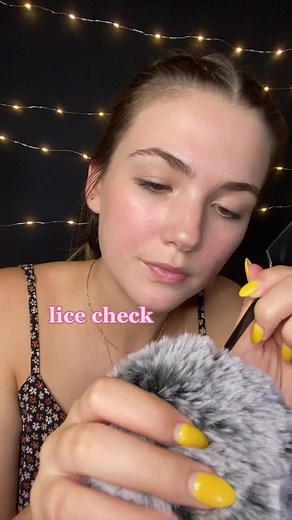 idek how to check for lice 😅 #asmr #asmrsounds