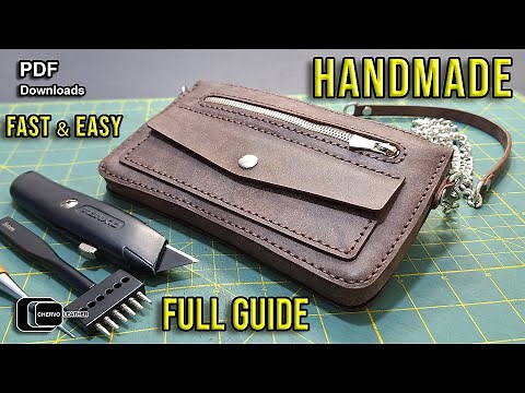 How to Make a Handmade Leather Bag from Scratch | Full Tutorial with PDF Pattern
