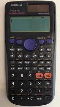 Finding Slope Between Two Points Casio fx-300ES PLUS