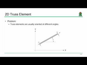 ENGR 570 Lecture 04: Trusses & Coordinate Transformation (2016.01.21)
