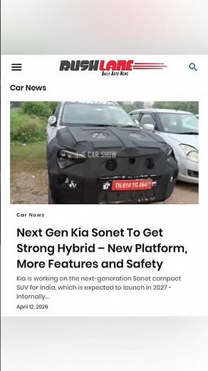 Next gen Kia Sonet hybrid incoming
