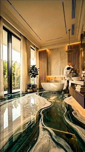 Luxury Emerald Green Epoxy Bathroom Transformation | Ultimate Spa Bathroom Makeover