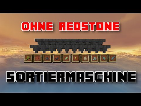 🔥 Automatische Sortiermaschine OHNE REDSTONE in Minecraft bauen | Perfekt für Griefergames 🔥