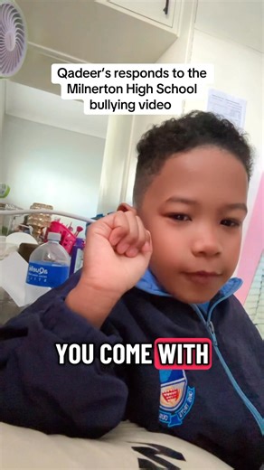 9.6K views · 169 reactions | We didn’t show Qadeer the full bullying video just enough to help him understand what’s really happening in schools today. At only 7 years old, he already knows it’s not okay to hurt others, and his little voice saying ‘Say no to bullying’ means the world to us梁 It starts with awareness, it starts with kindness, it starts with us.  #SayNoToBullying #TeachThemYoung #KindnessMatters #thepiekaans #qadeerpiekaan | The Piekaan Family | Facebook