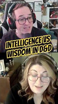 The difference in Wisdom and Intelligence in D&D