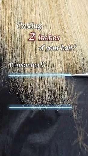 Thinking of cutting 2 inches of your hair? Watch this first! ⬆️