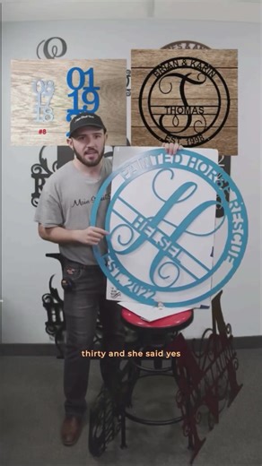 Personalized Metal Circular Decor with Custom Name