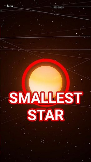 This is THE SMALLEST Star in the Universe 🤯 #universe #astronomy #space #simulator