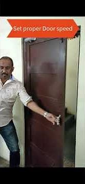 Door Closer Speed Adjustment