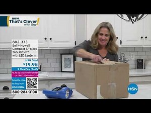 Bell + Howell Compact 17piece Tool Kit with with LED Lan...