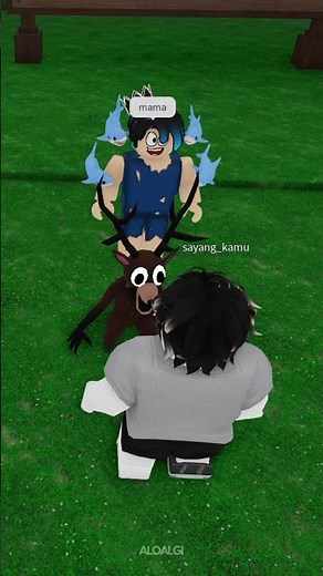 I met a cute baby deer