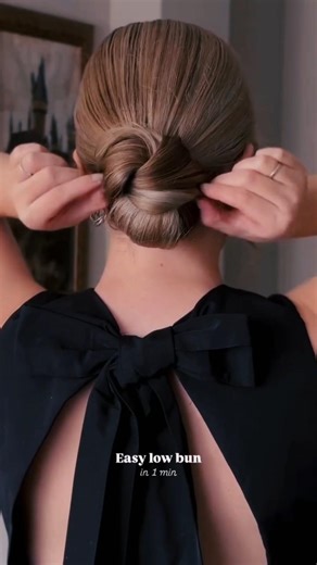 beautiful bun style tutorial 🥰💆#shorts #hairstyles #makeup