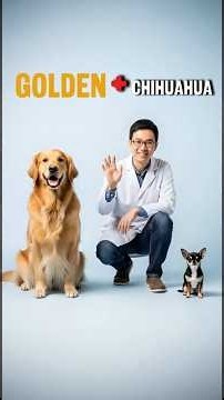 ✅ Que pasaría si cruzamos un Golden Retriever con un Chihuahua?🐕 #goldenretriever #chihuahua #cruza