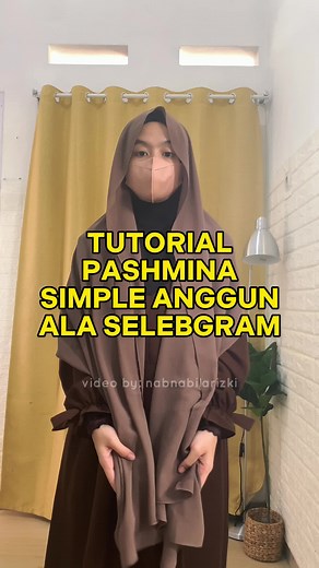 Tutorial Simple Pashmina Syar'i untuk Muslimah