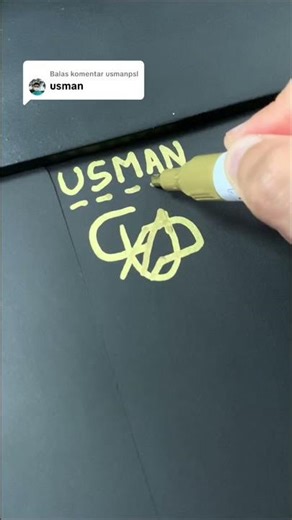 Desain logo USMAN | komen nama kamu #logos #logonama #logodesign #namechallenge