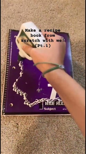Pt. 1 Make a recipe book with me #recipebook #diyfromscratch #diy #makefromscratch #cookbook #craft